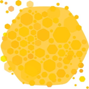 one drop of yellow honey